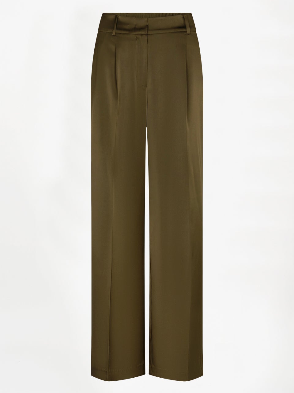 DANTE 6 263187 Jules BoldSatinSm Pants satijnen broek olijfgroen
