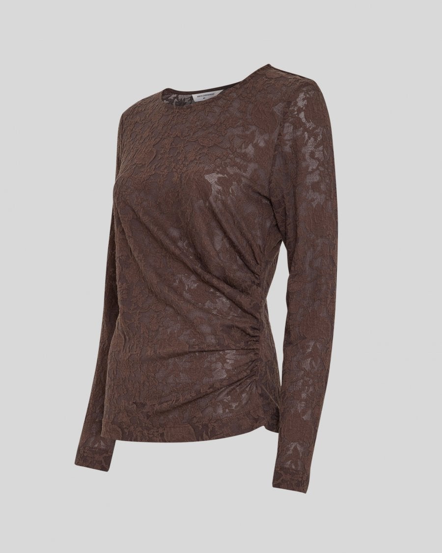 MOSS COPENHAGEN 20339 BRIGETTI BRIGETTA lace TOP-purple