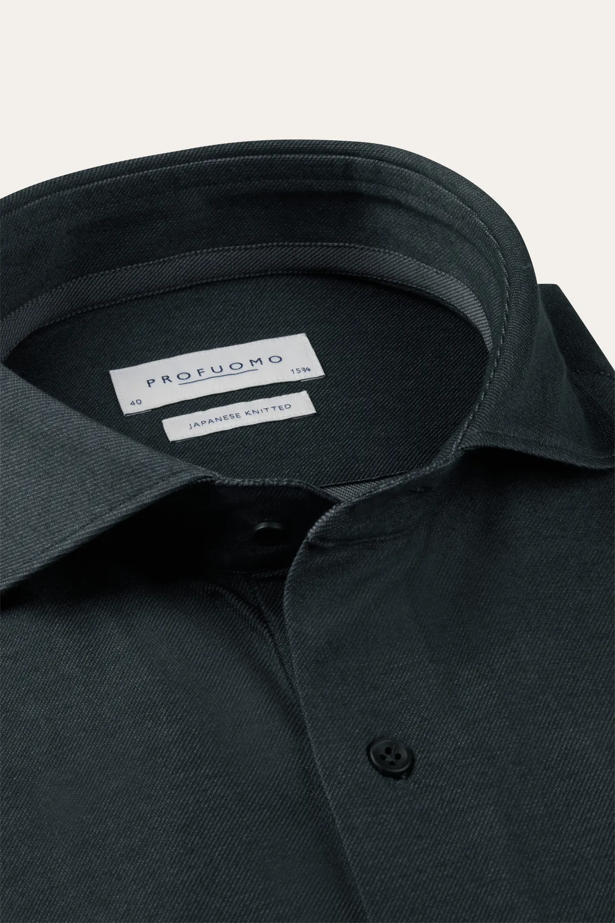 PROFUOMO PPXH30054B navy Japanese knitted shirt