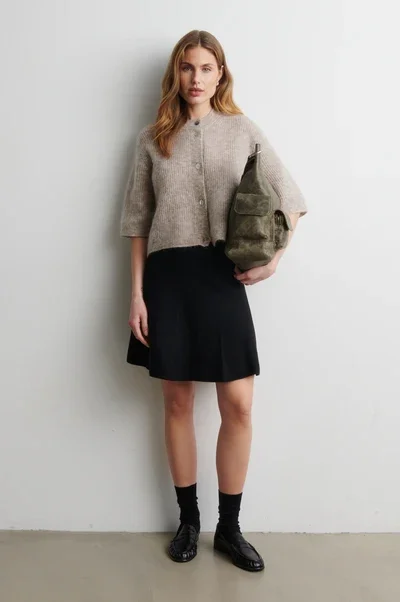 SECOND FEMALE 58367 Andrea Knit Rib Cardigan