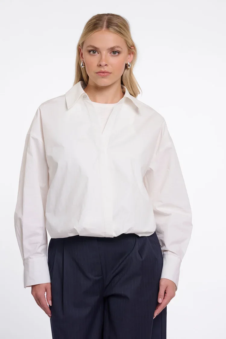 RINO & PELLE Nio.7002611 wikkelblouse wit