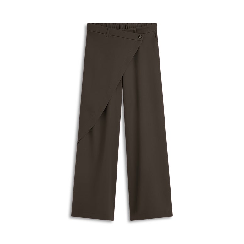 SUMMUM Wijde broek met overslag 4s2893-11851
