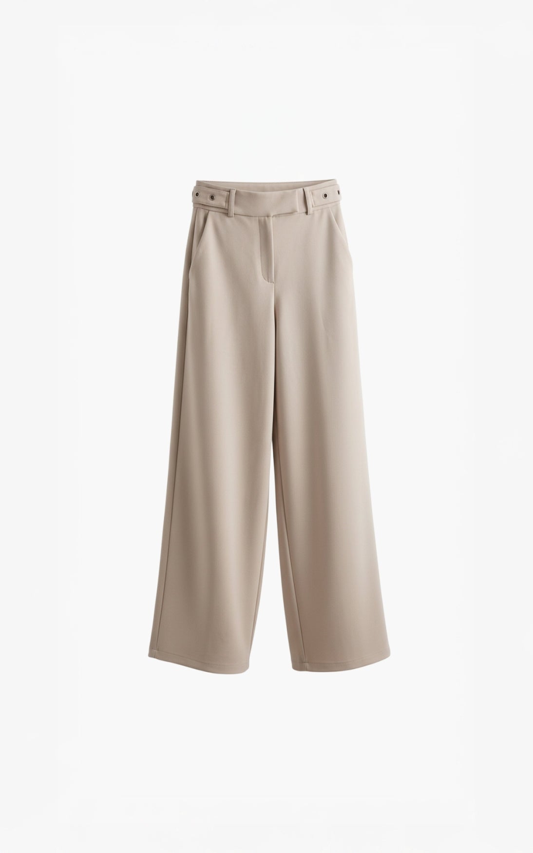 AIMEE THE LABEL JaydaS6 pique trousers-Sand