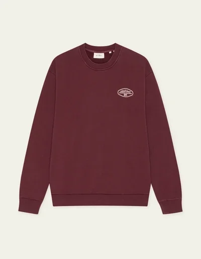 LES DEUX 1002315 WORLDWIDE SWEATSHIRT bordeaux