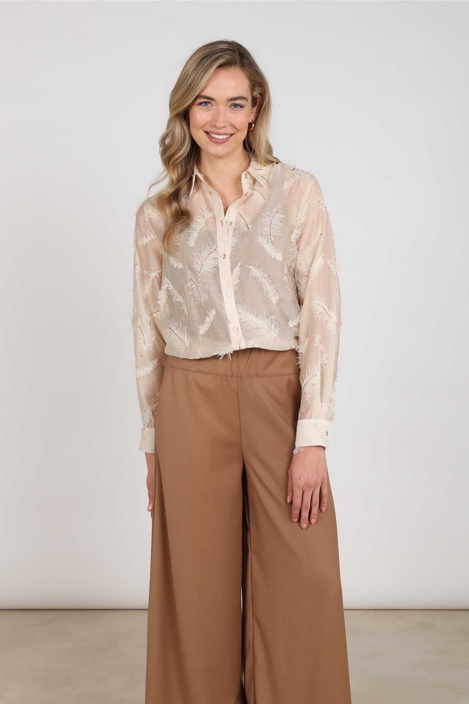 NUKUS NKF02179 Aysha Blouse Feathers