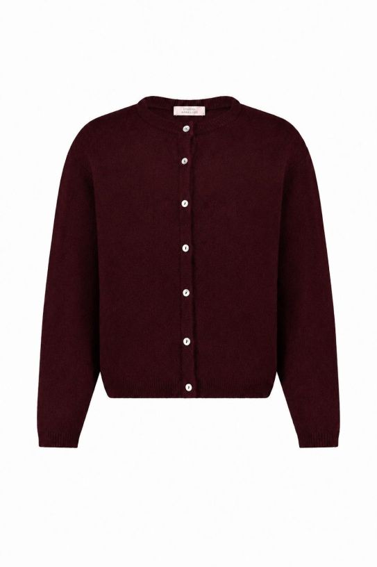 STUDIO ANNELOES 14408 Bibi cardigan-red wine