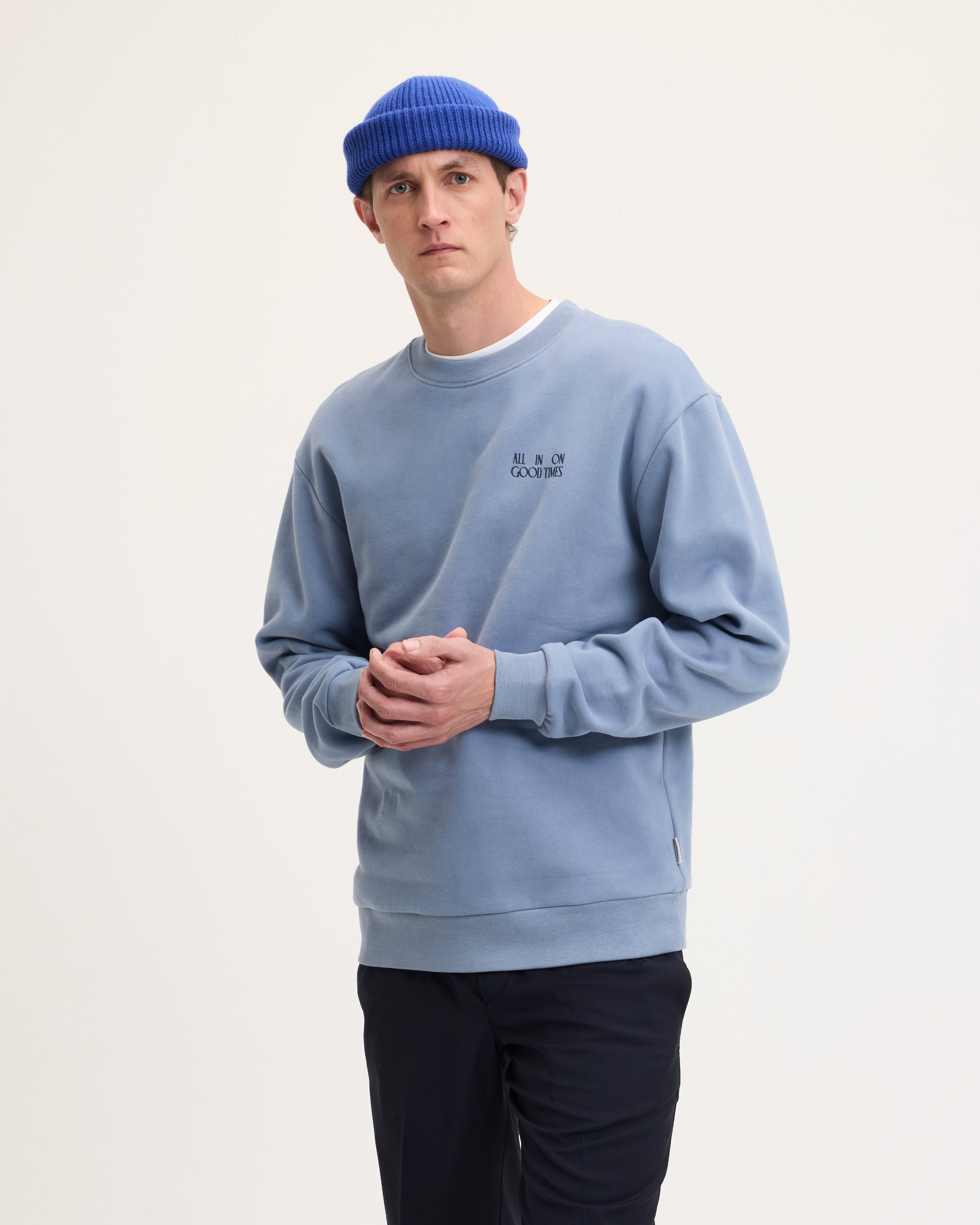 THE GOODPEOPLE LAX 26020710 sweater denim blue