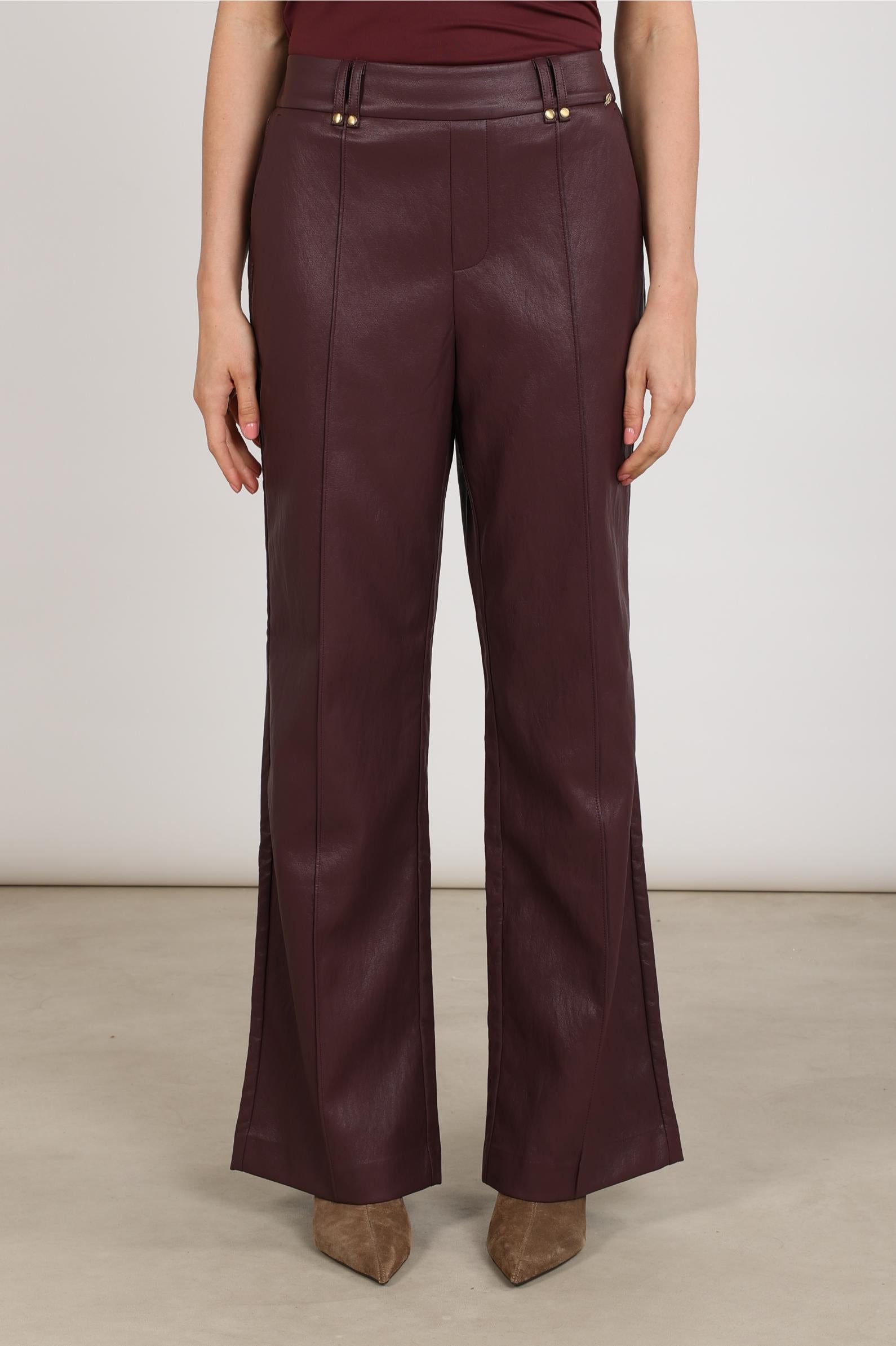 NUKUS NKF09061 Jill Pants PU-cherry