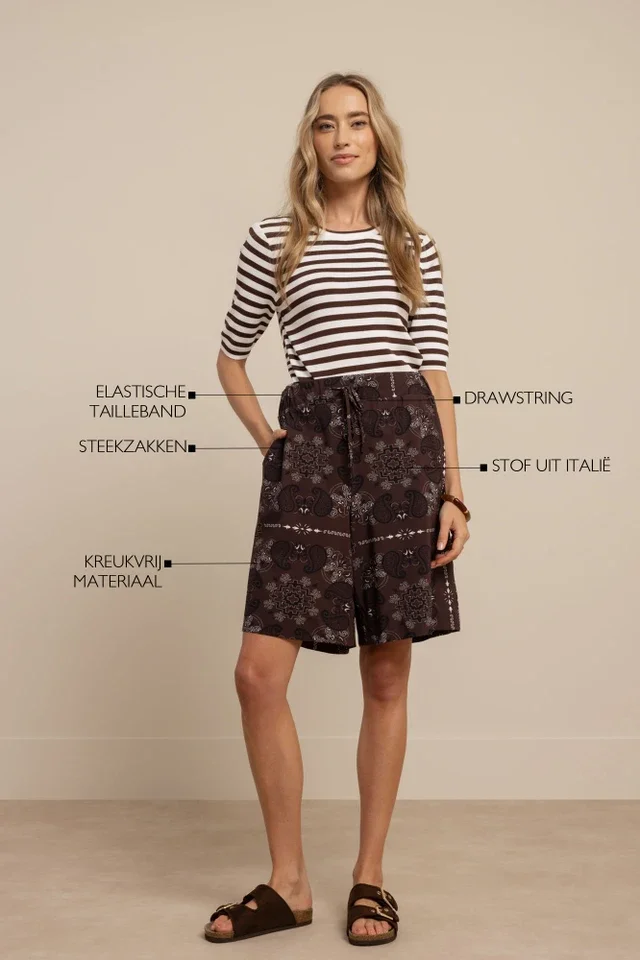 STUDIO ANNELOES 13747 Grace paisley shorts