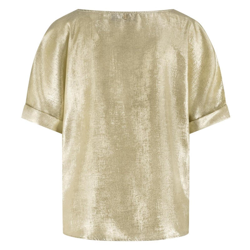 NUKUS NKF01024 Irene Top Shiny - Gold