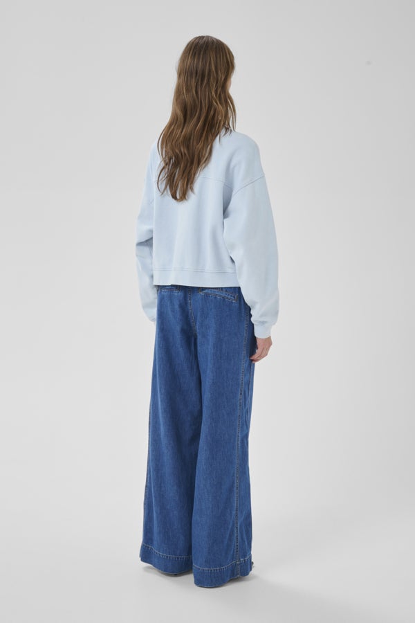 My Essential Wardrobe 10705247 MetaMW Sh SweatJacket-CashmereBlue