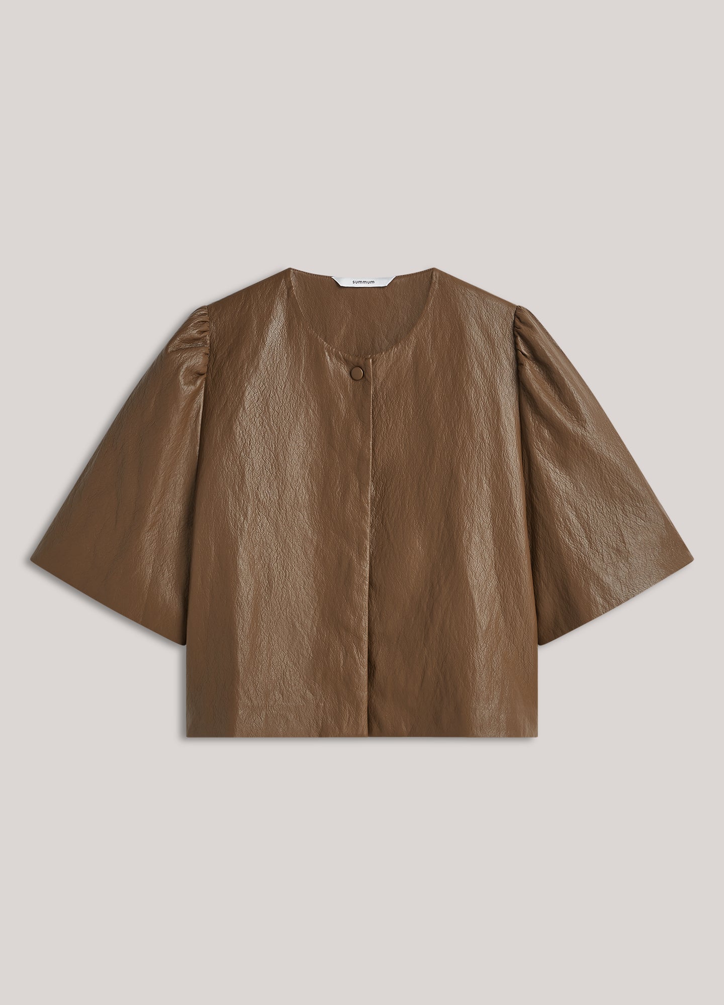 SUMMUM Blousejasje faux leather 2s3578-12526