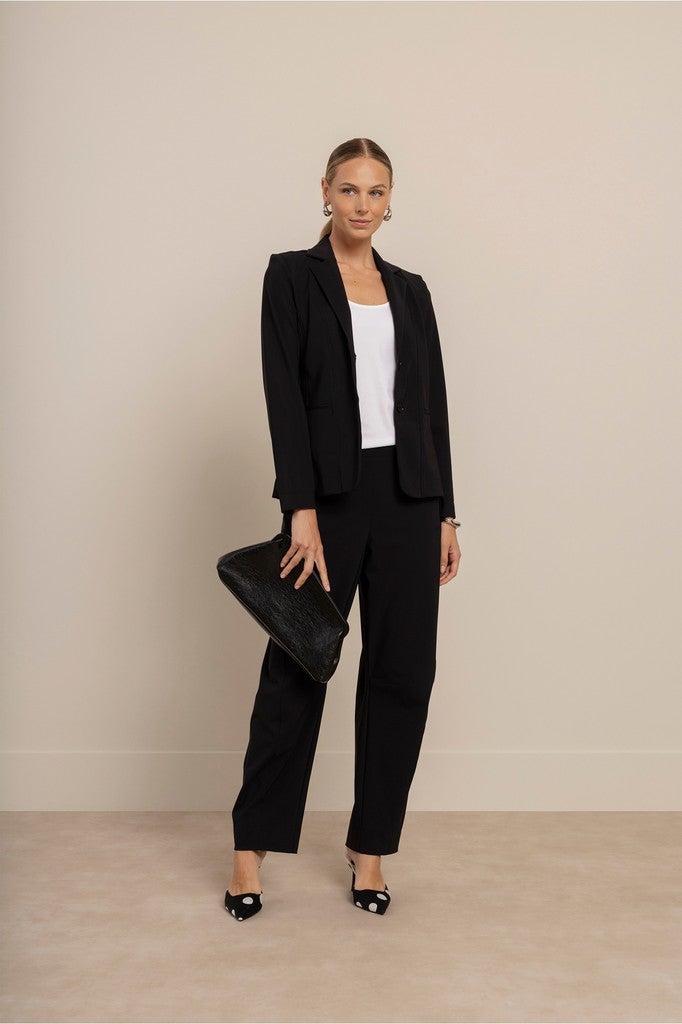 Studio Anneloes 94859 Elin bonded blazer - black