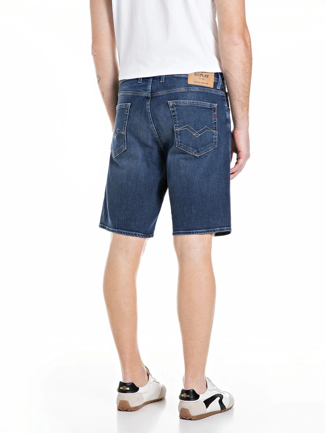 REPLAY M1072.000.685 192 GROVER SHORT- Dark Denim