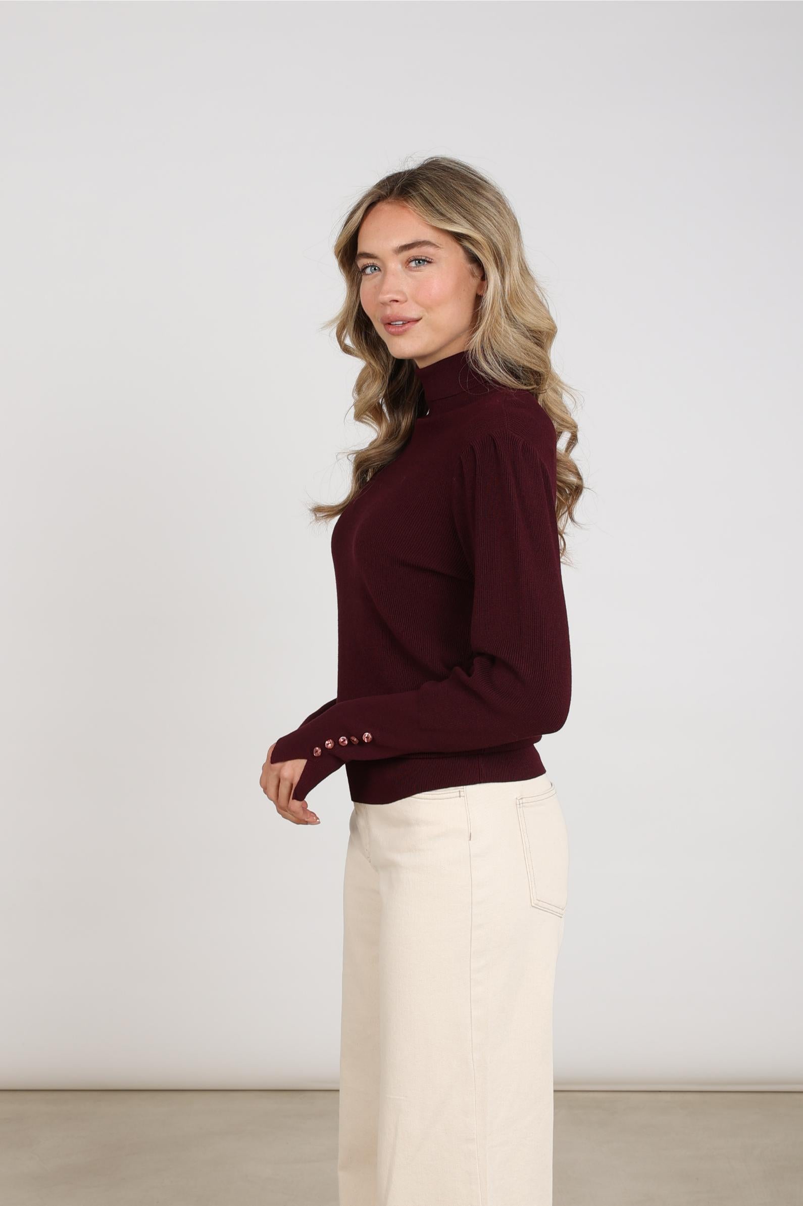 NUKUS NKF03062 Silvi Pull Plain-cherry
