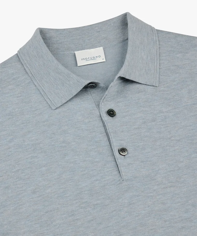 PROFUOMO PPXD10007G Luxury Basic POLO SS-blue