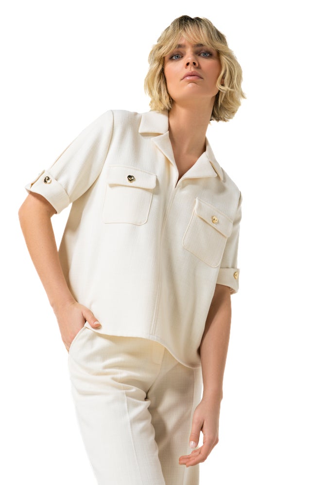 CarolineBiss 1631/93 (04) Tuniek met kraag-natural