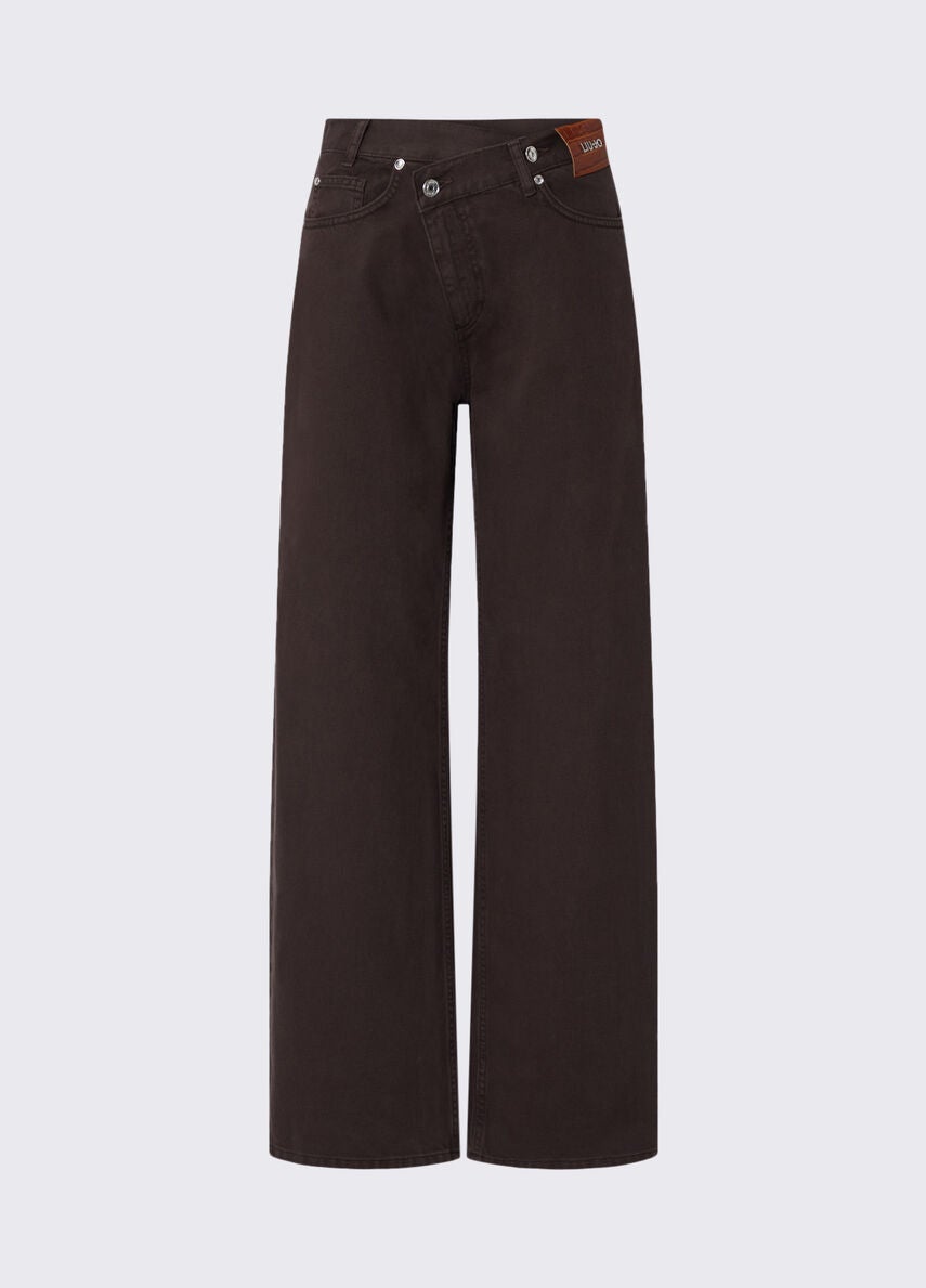 LIU JO UF6160T581A Pant Straight Awry- Mole