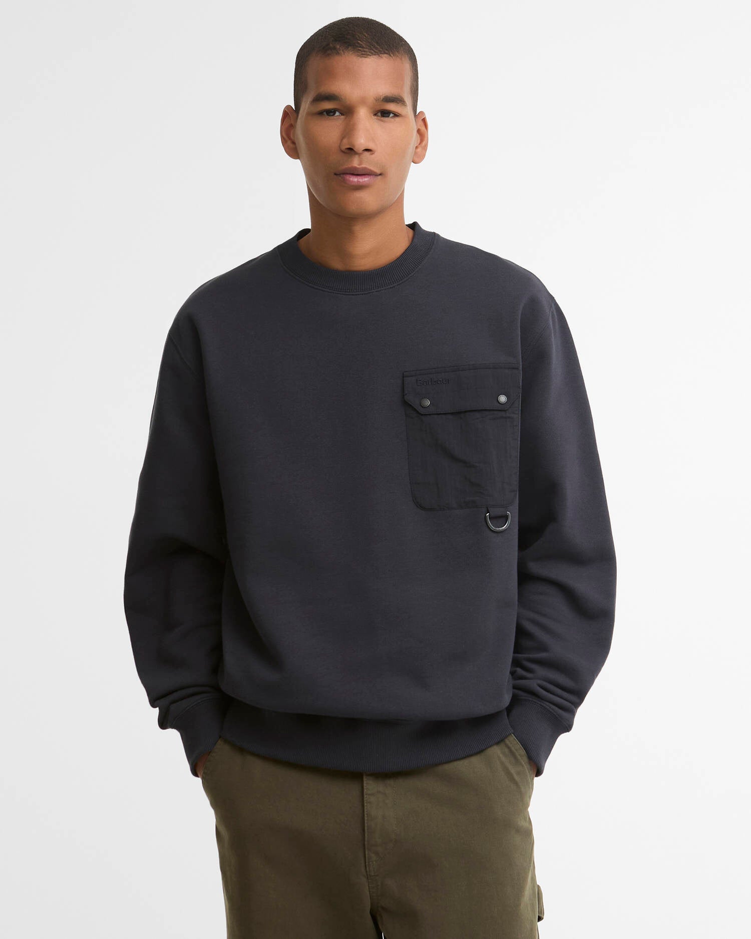 BARBOUR MOL0775 Pitt CrewNeck Sweatshirt - navy