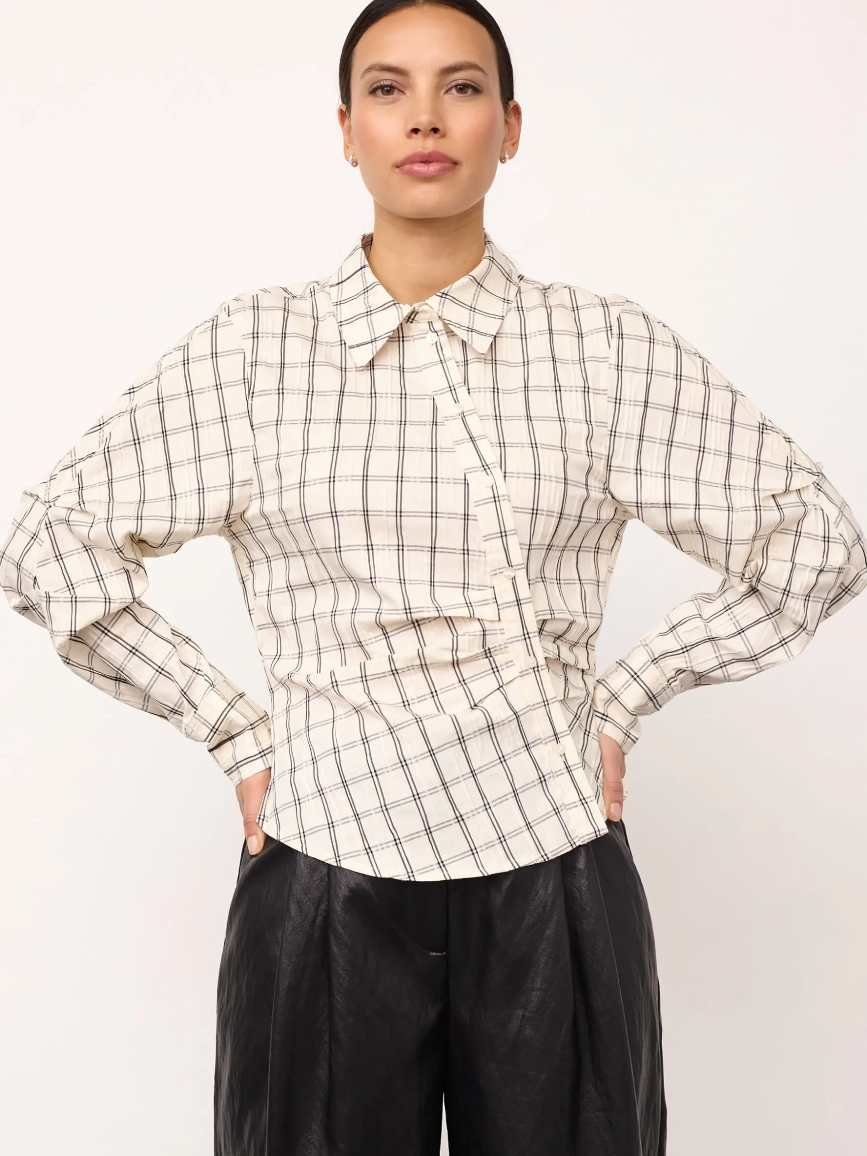 CO'COUTURE 500183 BisoCC AsymCheck Shirt