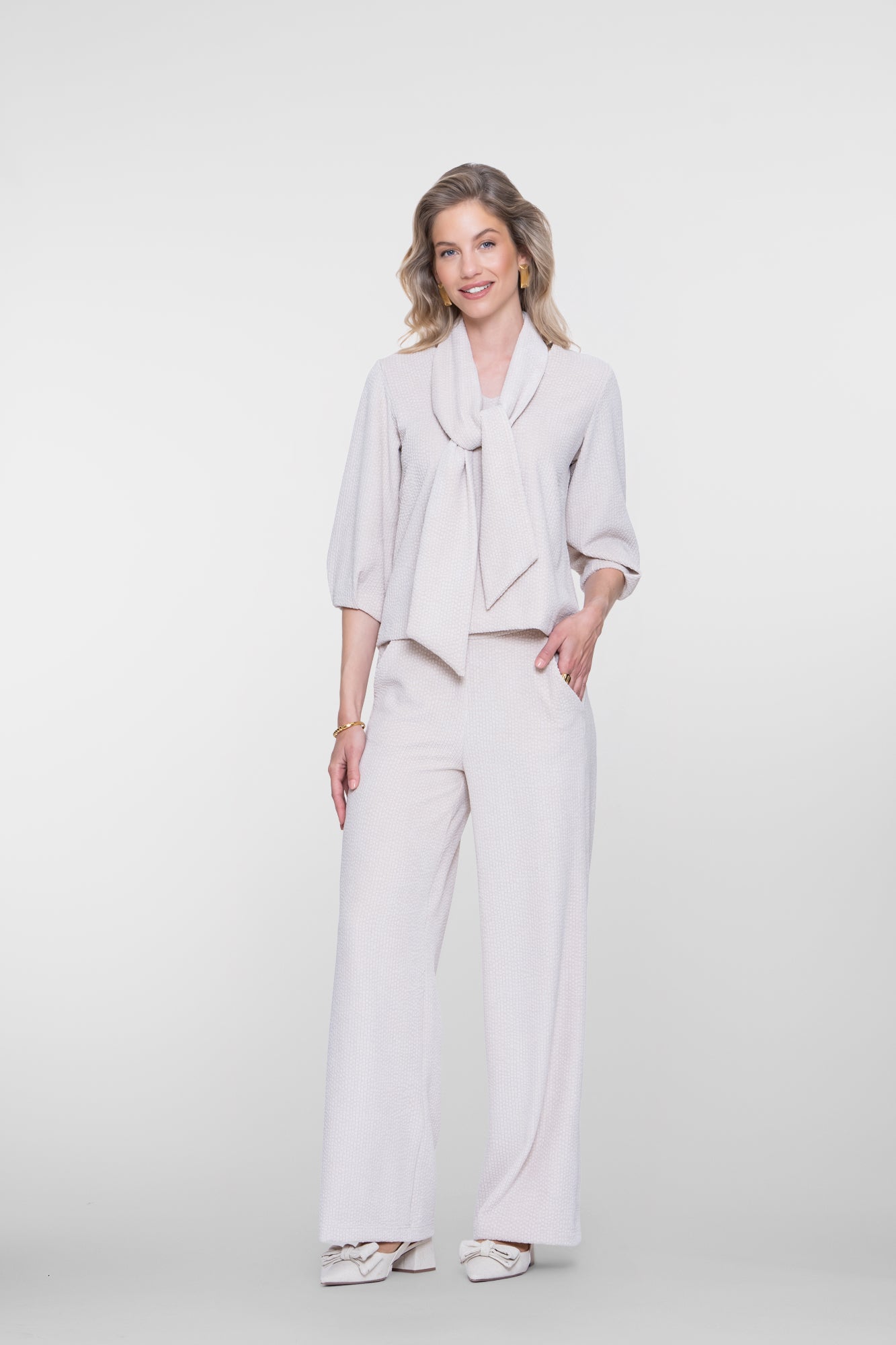 GEISHA 62650-20 BLOUSE MET SJAAL