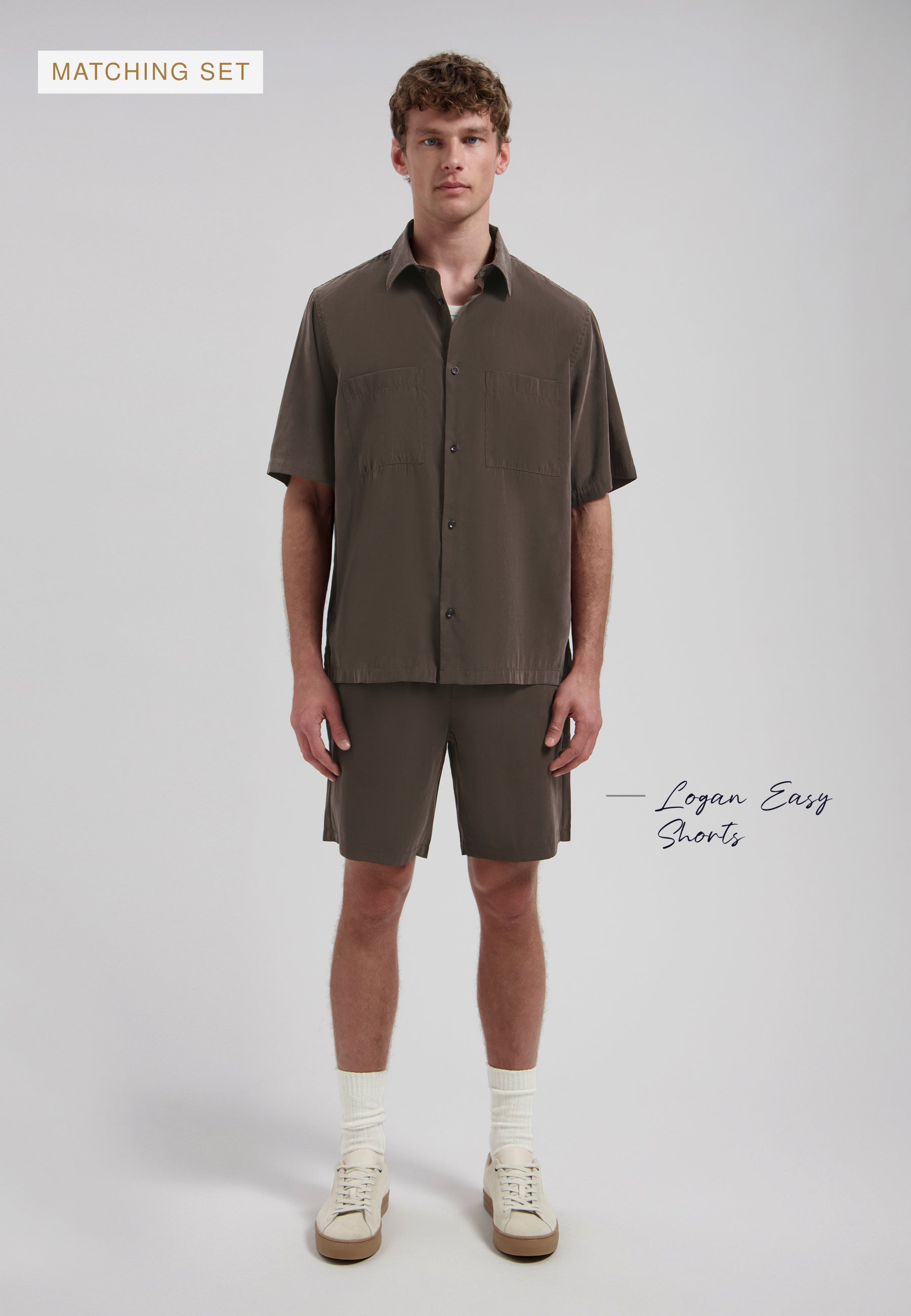 DSTREZZED 311516 Samuel Summer Shirt - Dk. Brown