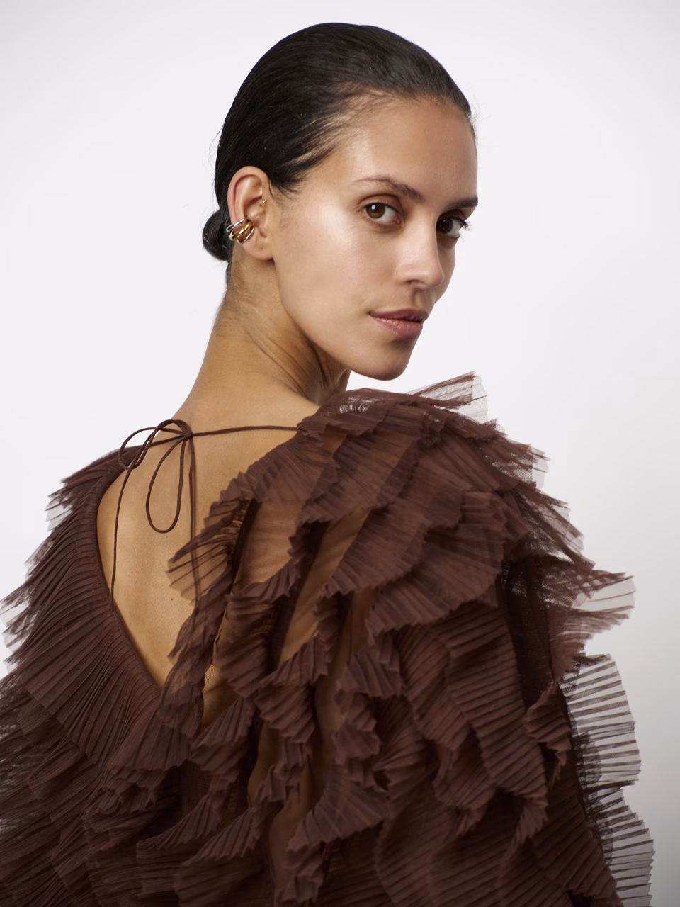 DANTE 06 Phora Tulle Ruffle Top 262197