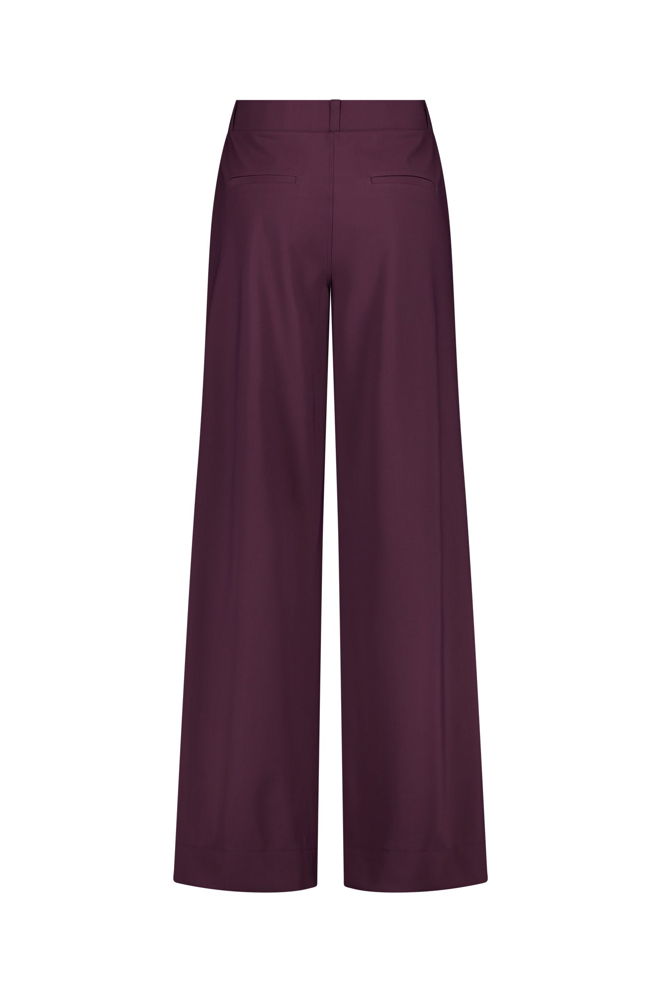 Studio Anneloes 14204 Lexie bonded trousers - aubergine