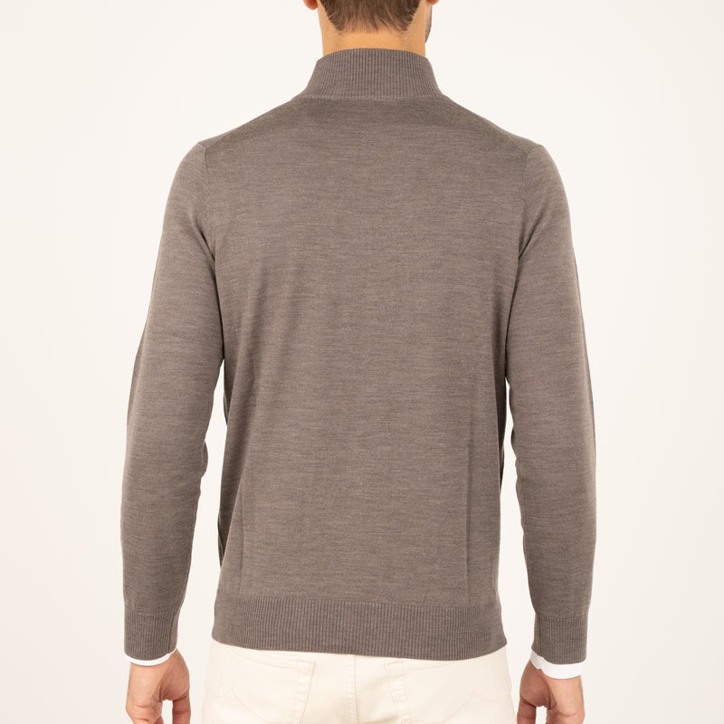 SEVEN DIALS SDL00005LU15 SAUL Pullover rits-taupe