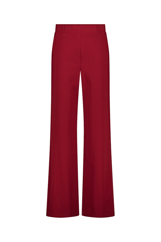 Studio Anneloes 14291 Lexie bonded trousers - red wine