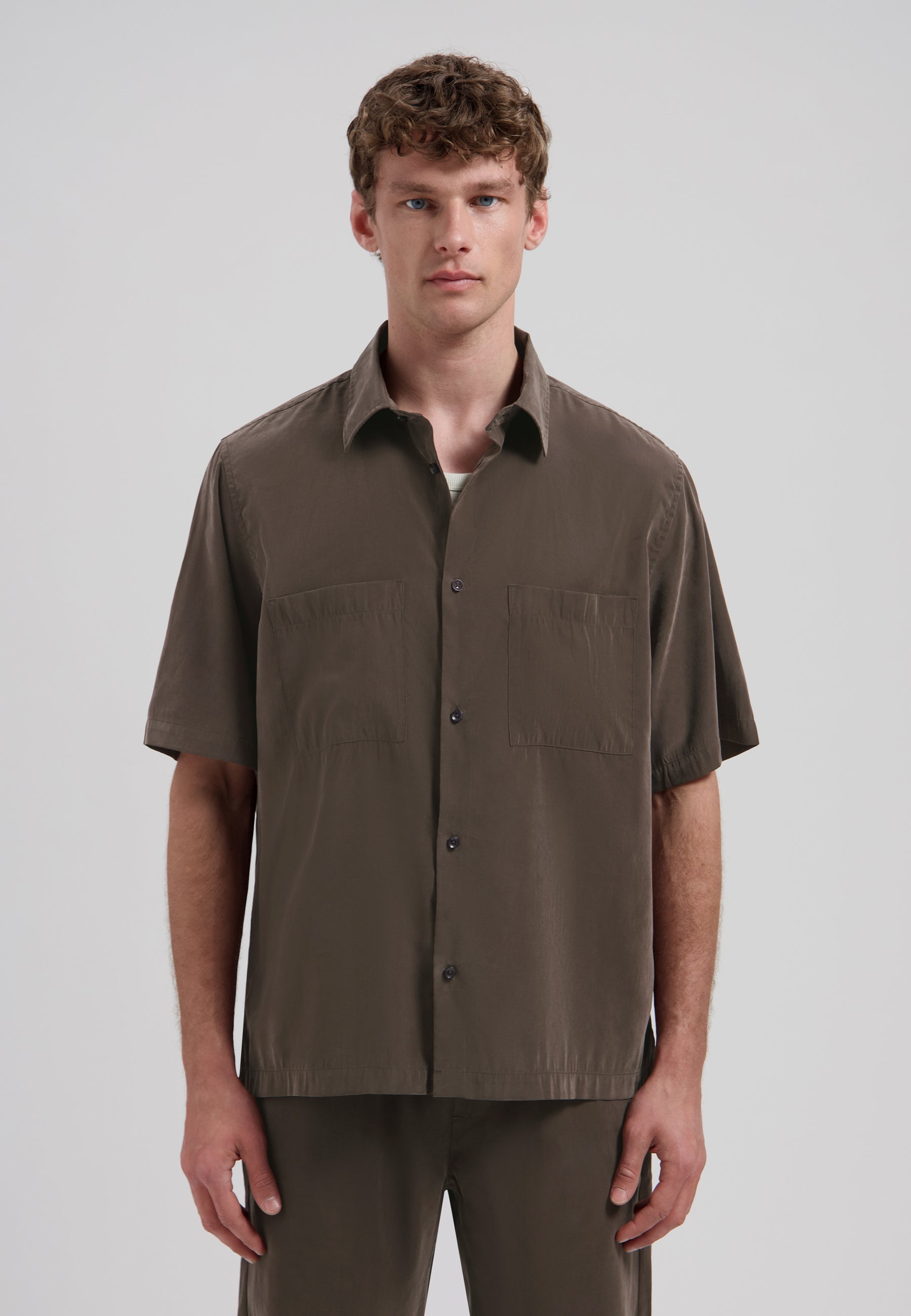 DSTREZZED 311516 Samuel Summer Shirt - Dk. Brown