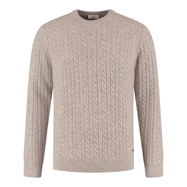 SEVEN DIALS SDL26305RI56 KANSAS kabelpullover - grijs