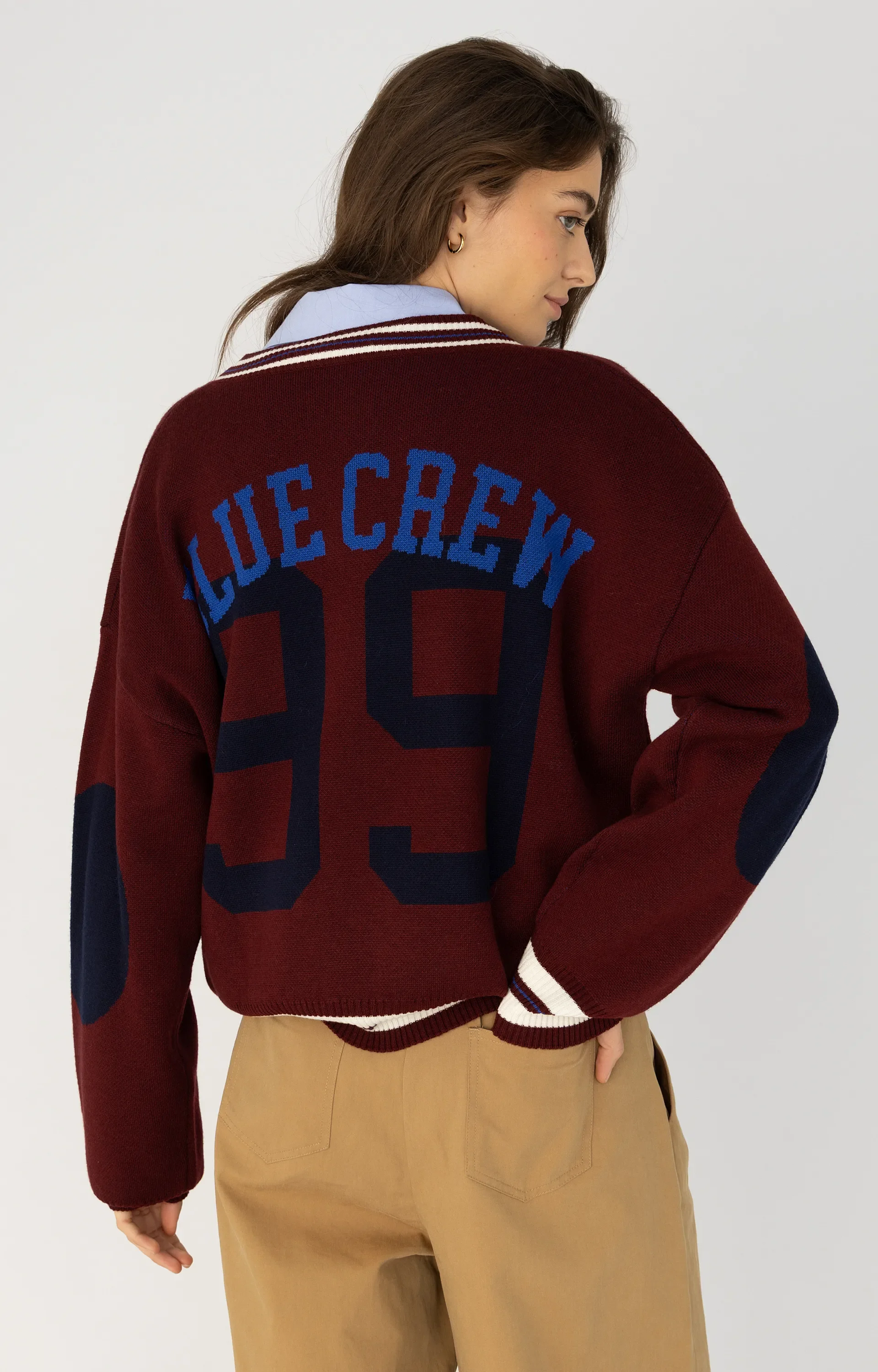 ANNA BLUE B87-09-VAR Pullover bordeaux