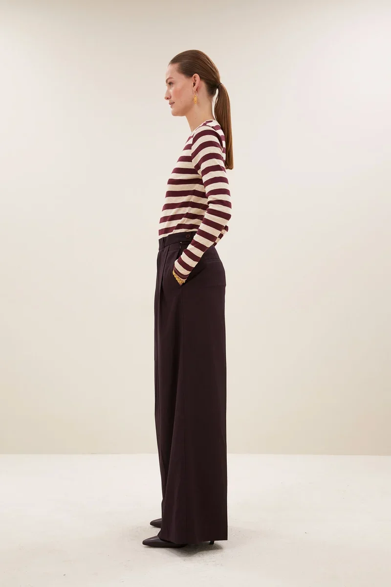 BY-BAR 26411101 BasicLS BigStripe T-Shirt