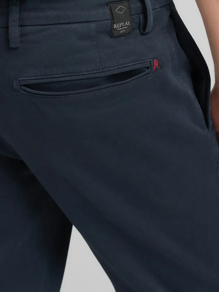 REPLAY M9722E..8366197 BENNI Regular fit Chino-Blauw