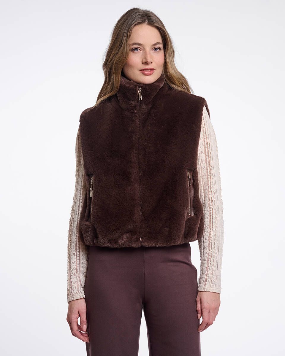 RINO & PELLE Nikki.7002611 Short faux fur Waistcoat