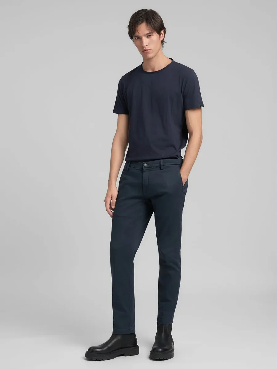 REPLAY M9722E..8366197 BENNI Regular fit Chino-Blauw