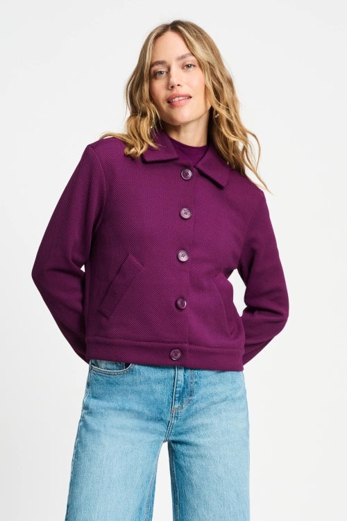SP9369 JACKET - Iris Plum