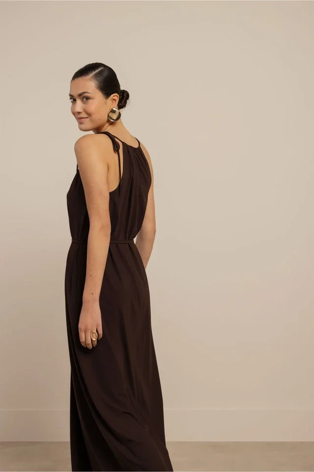 STUDIO ANNELOES 13817 Carise dress-espresso
