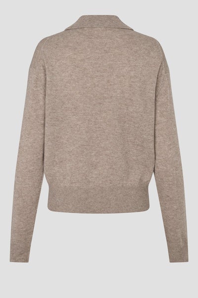 SECOND FEMALE 61031 Longo Knit LS Collar