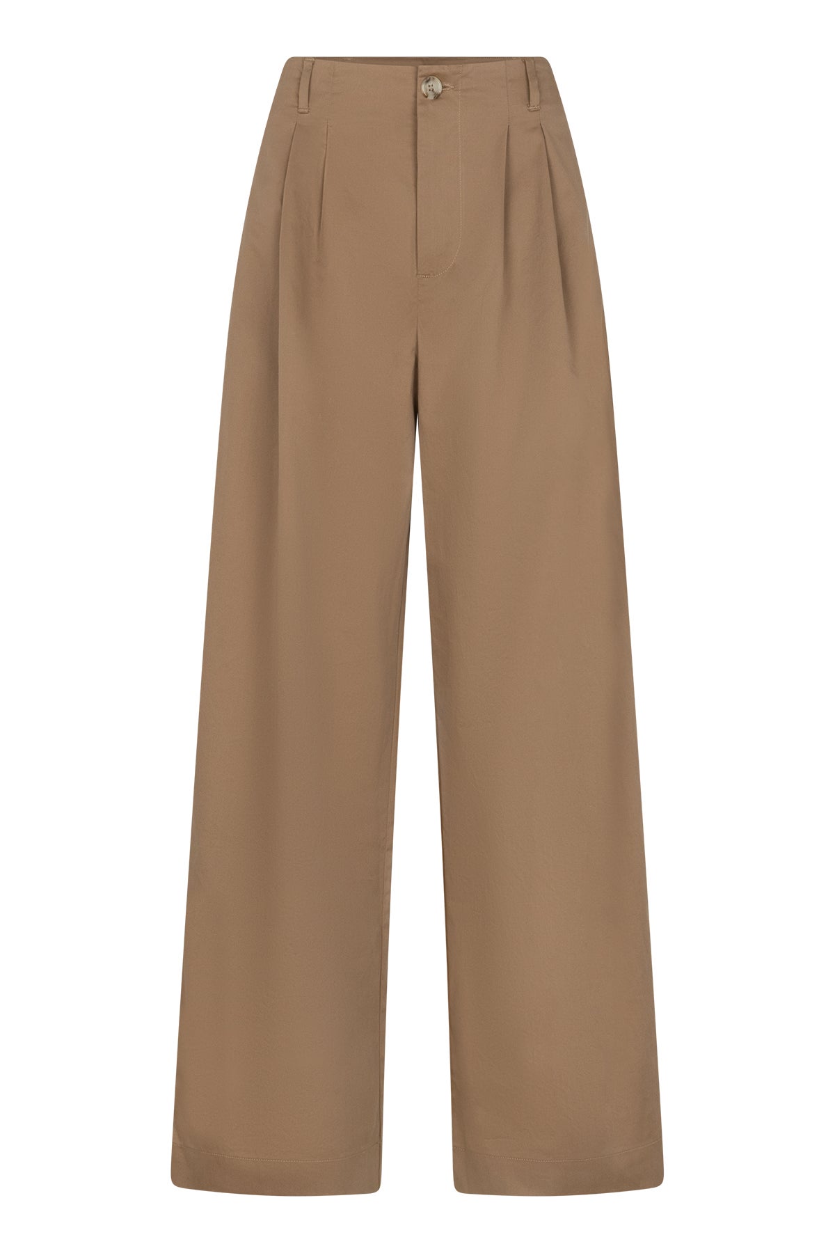 RUBY TUESDAY T607-1662 PAREE Pleated straight trousers - warm sand