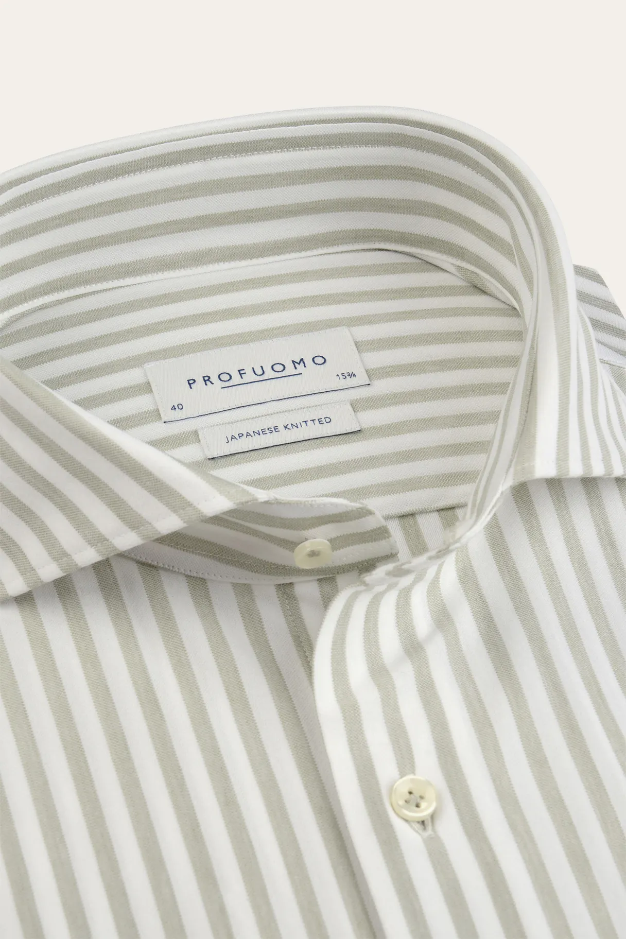 PROFUOMO PPXH30024C Groen Japanese knitted shirt