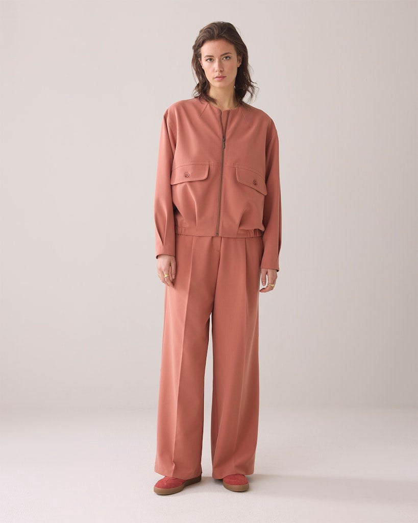 SUMMUM Bandplooi broek 4s2778-12155 - Sephia Blush