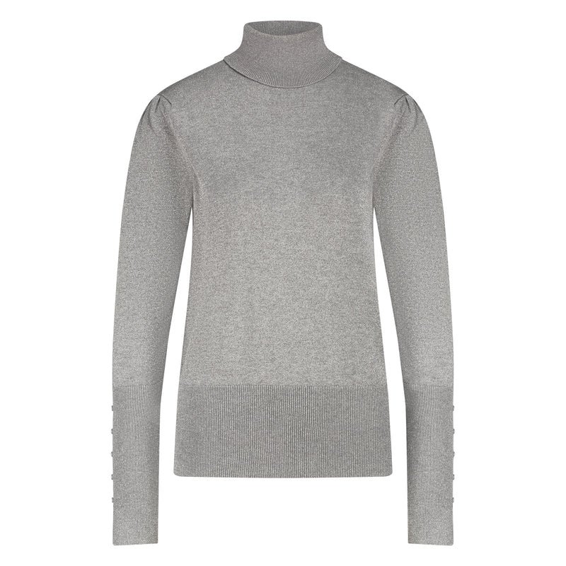 NUKUS NKF03005 Sylvia Pullover Lurex -light grey