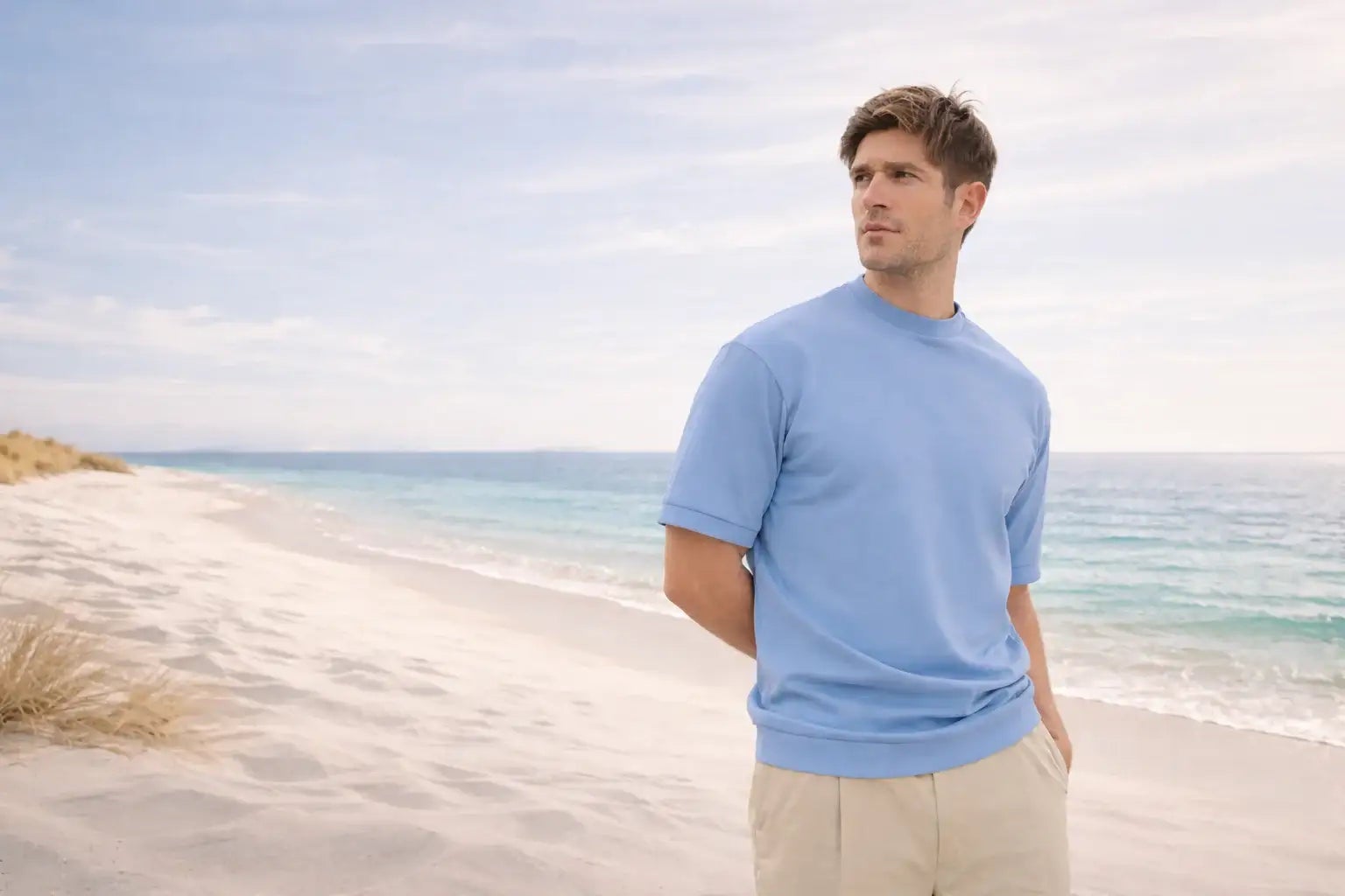 CLUB24 FREEDOM FIT TEE - BEACH BLUE