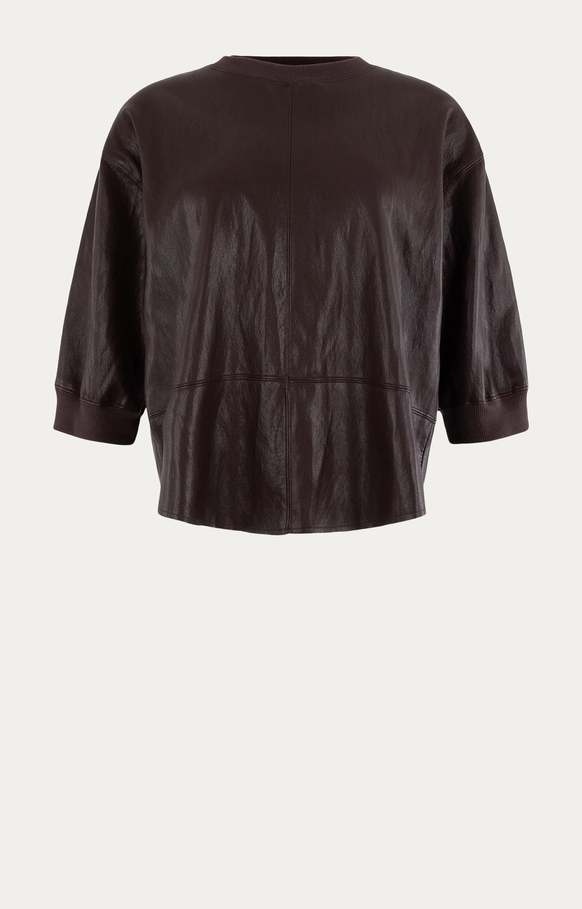 MOSCOW 103-04-Antonella Blouse Leather Look