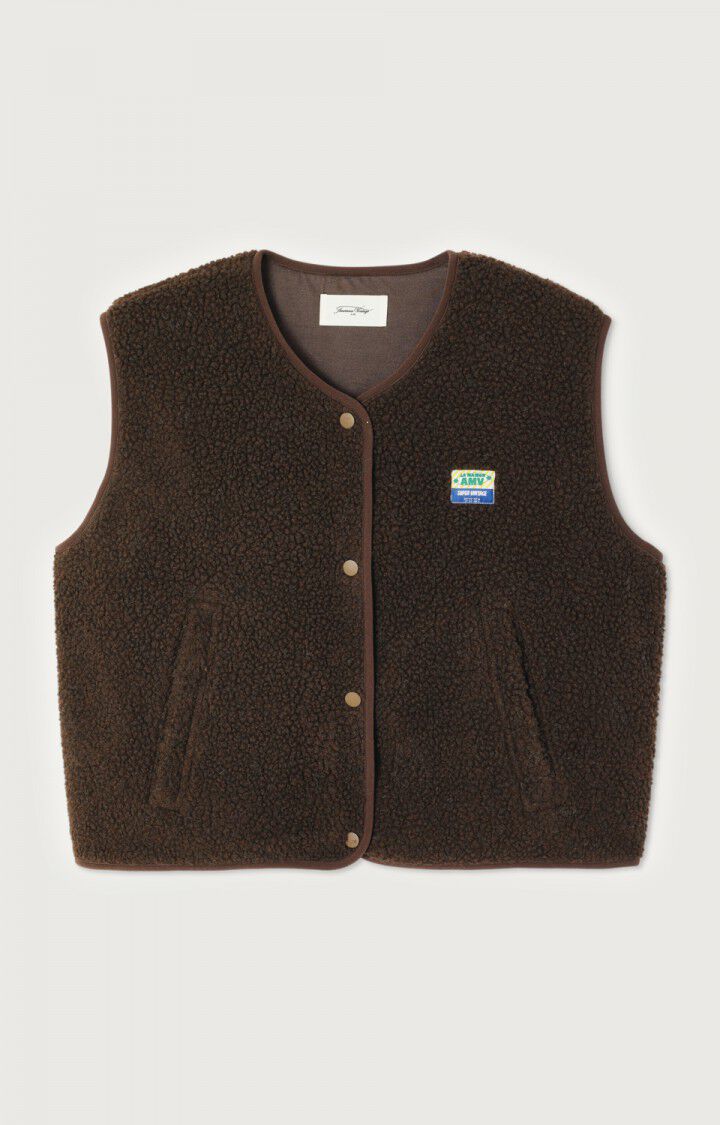 AMERICAN VINTAGE HOKTOWN HOK16BH26VESTGILET-MARRONNIER CHINE