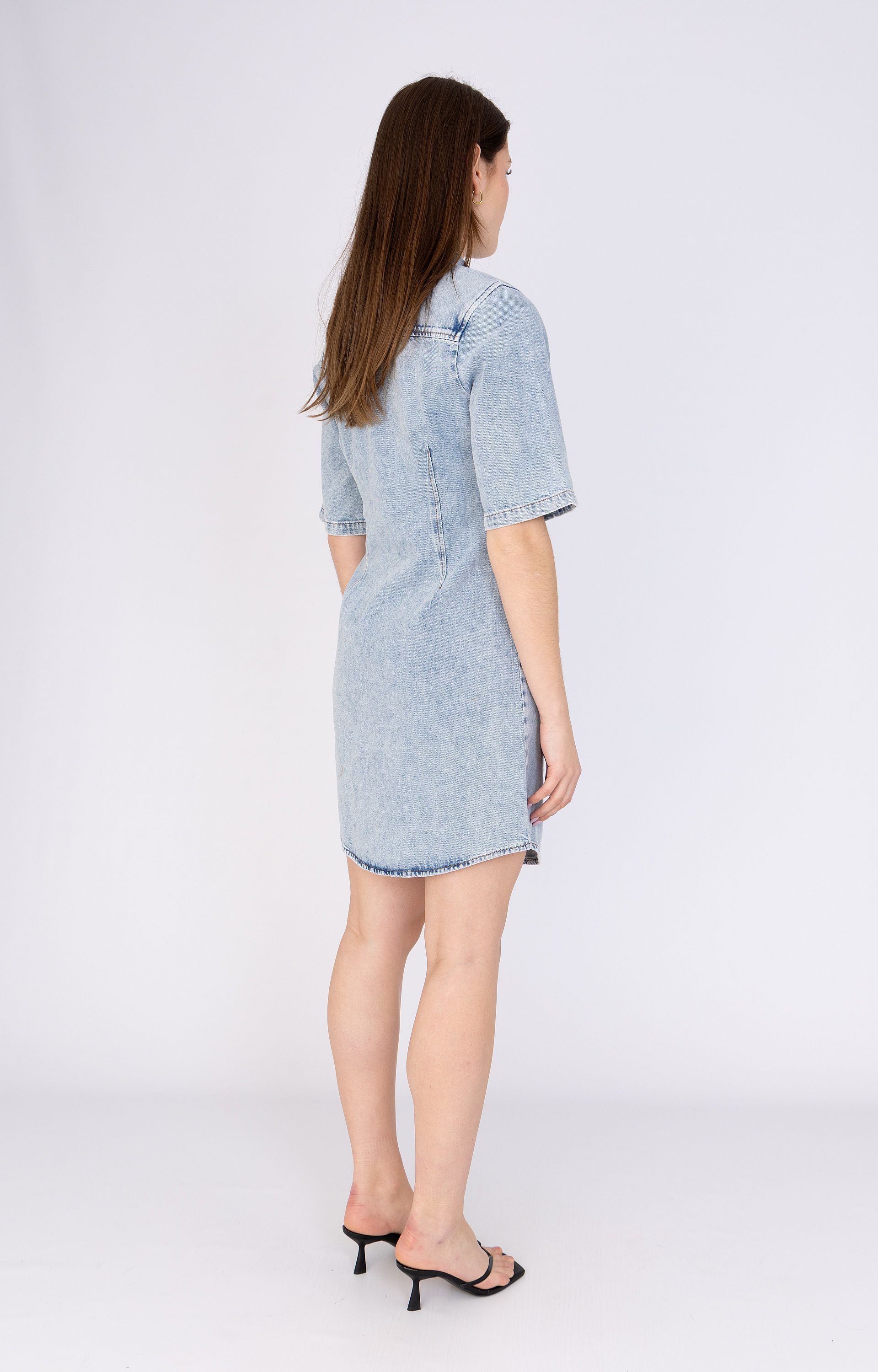ANNA BLUE B11-06-Faia Jurk denim