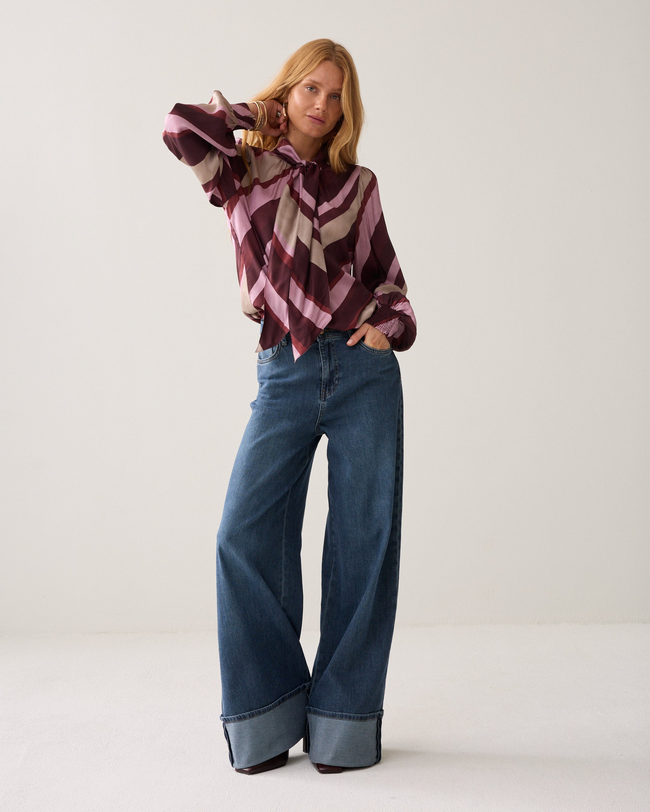 SUMMUM Bow-tie top 2s3565-12488