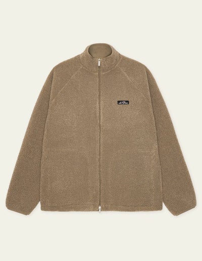 LES DEUX 1001670 PATCH TEDDY fleece vest - zand